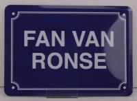 Metalen postkaart Fan van Ronse